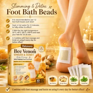Delunora® Bee Venom Ginger & Honey Foot Pads